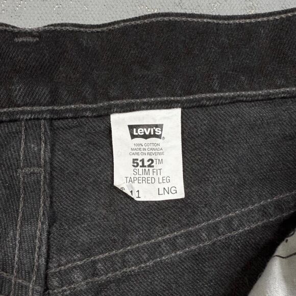 Vintage 1990s Levi's 512 Slim Fit Tapered Red Tab Jeans Fit 28 x 33 - Picture 4 of 8